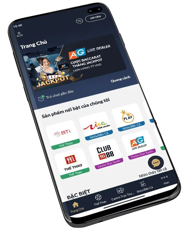 Ảnh ghép các trò chơi trên ứng dụng Suncity